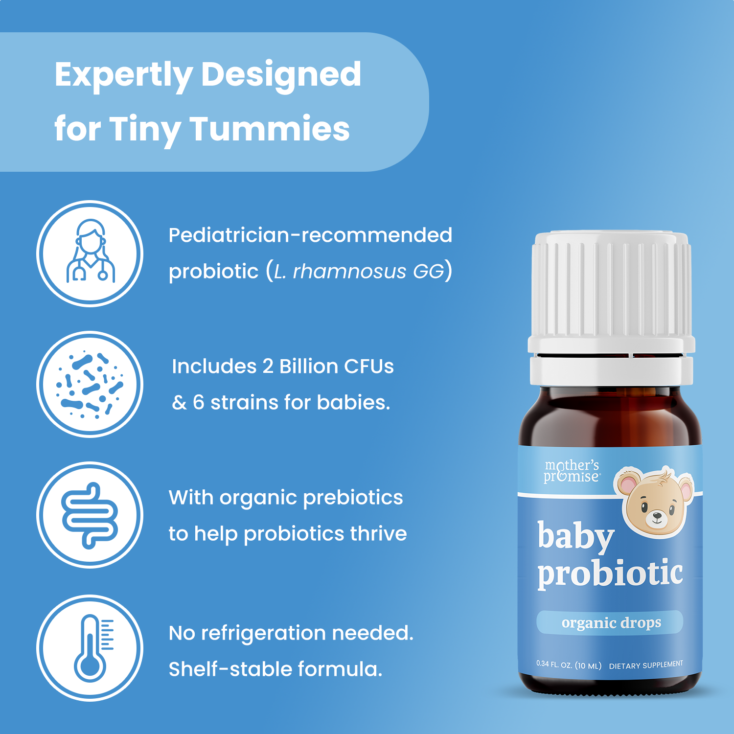Mother's Promise Baby Probiotic - Organic Drops